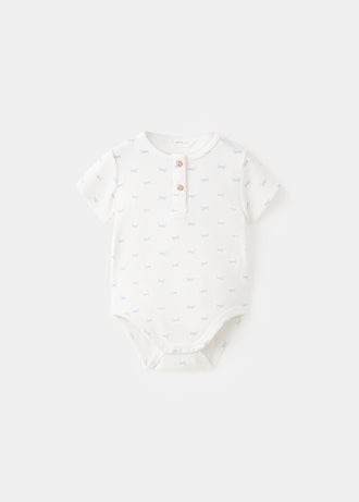 MANGO FISH 27065953-02 MANGO KIDS NEW BORN BODYSUIT