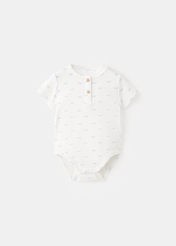 MANGO FISH 27065953-02 MANGO KIDS NEW BORN BODYSUIT