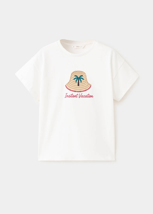 MANGO HAT 27066356-02 MANGO KIDS GIRL T-SHIRT