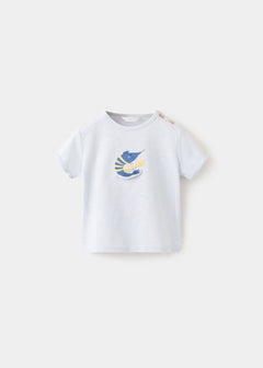 MANGO BONJOUR 27066715-52 MANGO KIDS NEW BORN BABY T-SHIRT SHORT SLEEVE