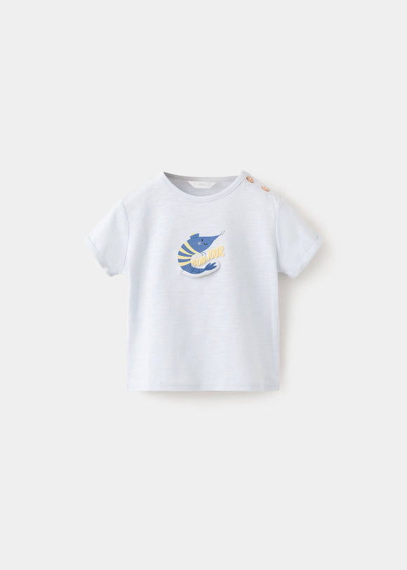MANGO BONJOUR 27066715-52 MANGO KIDS NEW BORN BABY T-SHIRT SHORT SLEEVE