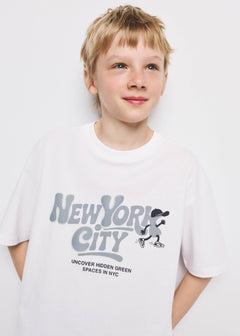 MANGO NEWYORK 27066731-01 MANGO KIDS BOY T-SHIRT SHORT SLEEVE