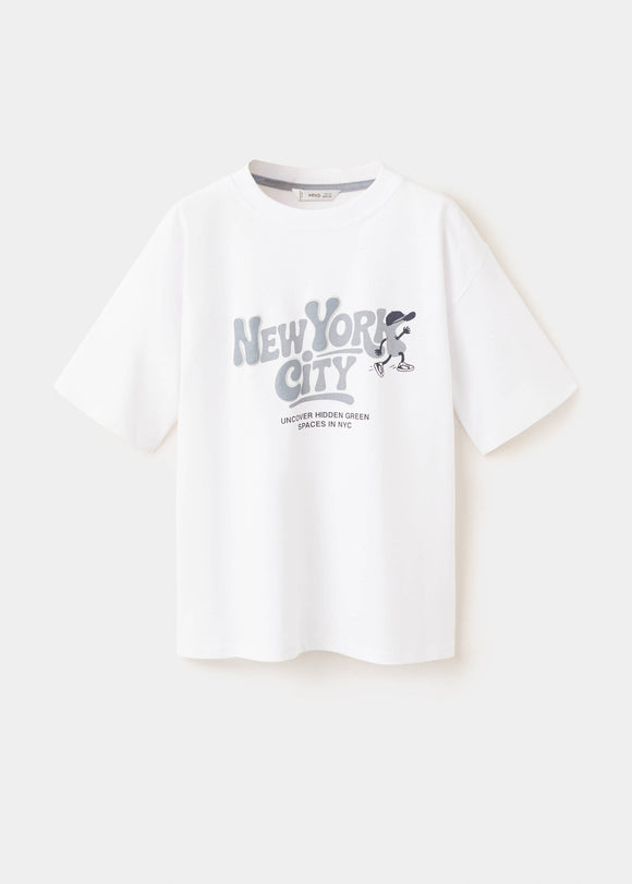 MANGO NEWYORK 27066731-01 MANGO KIDS BOY T-SHIRT SHORT SLEEVE