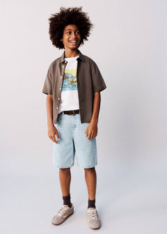 MANGO BAGGY 27066732-TC MANGO KIDS BOY WALKSHORT