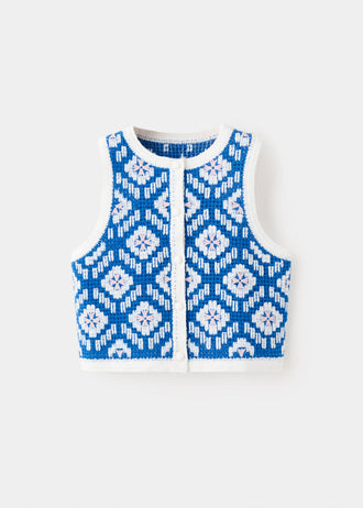 MANGO ONDINE 27066737-53 MANGO KIDS GIRL SWEATER VEST