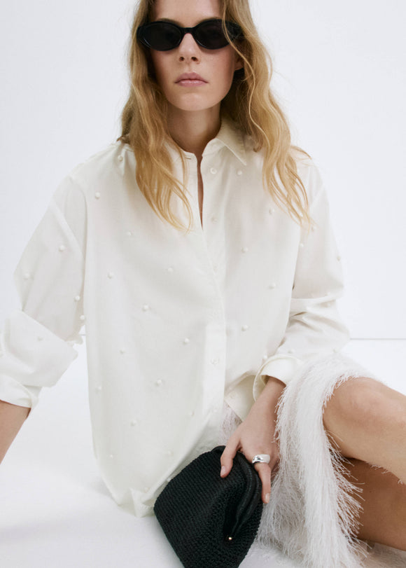 MANGO JAGUAR 27067931-02 MANGO WOMEN SHIRT LONG SLEEVE