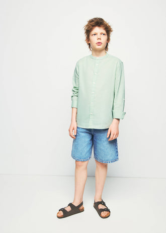 MANGO TRAIN 27068264-40 MANGO KIDS BOY SHIRT SHORT SLEEVE