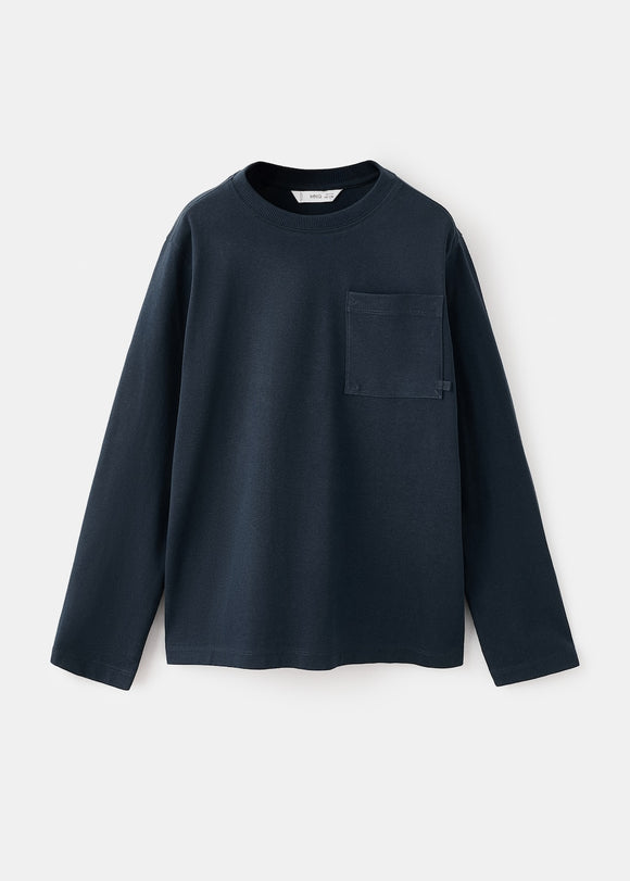 MANGO BASICA1 27071195-56 MANGO KIDS BOY T-SHIRT LONG SLEEVE
