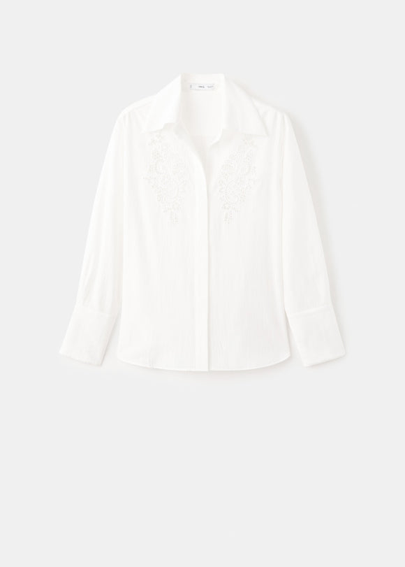 MANGO CANDLE 27071241-02 MANGO WOMEN SHIRT LONG SLEEVE