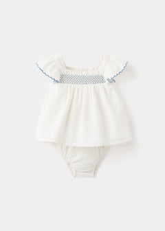 MANGO MALAGA 27076721-12 MANGO KIDS NEW BORN BABY DRESS