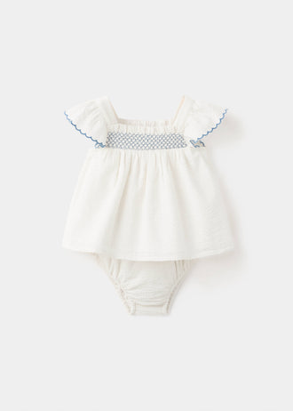 MANGO MALAGA 27076721-12 MANGO KIDS NEW BORN BABY DRESS