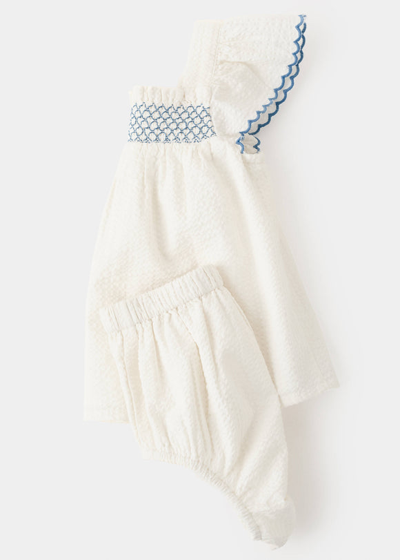 MANGO MALAGA 27076721-12 MANGO KIDS NEW BORN BABY DRESS