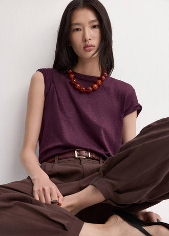 MANGO LINA 27077154-77 MANGO WOMEN T-SHIRT SHORT SLEEVE