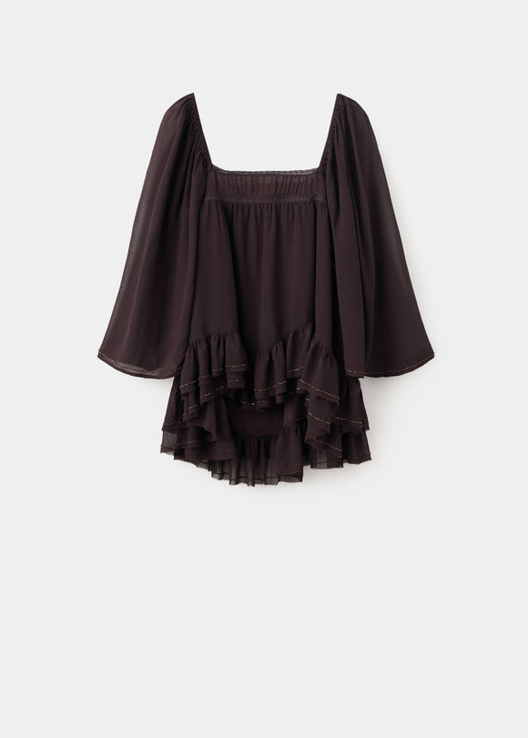 MANGO MARRON 27079070-30 MANGO WOMEN BLOUSE