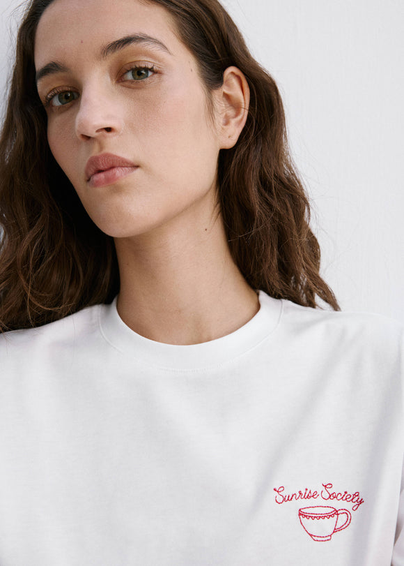 MANGO COFFEE 27079217-01 MANGO WOMEN T-SHIRT
