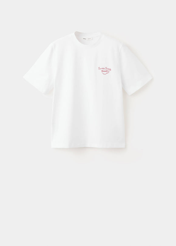 MANGO COFFEE 27079217-01 MANGO WOMEN T-SHIRT