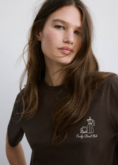 MANGO COFFEE 27079217-30 MANGO WOMEN T-SHIRT