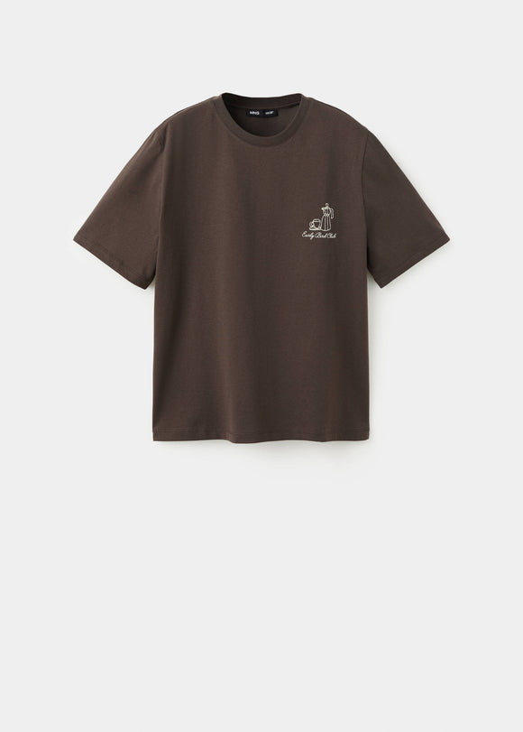 MANGO COFFEE 27079217-30 MANGO WOMEN T-SHIRT