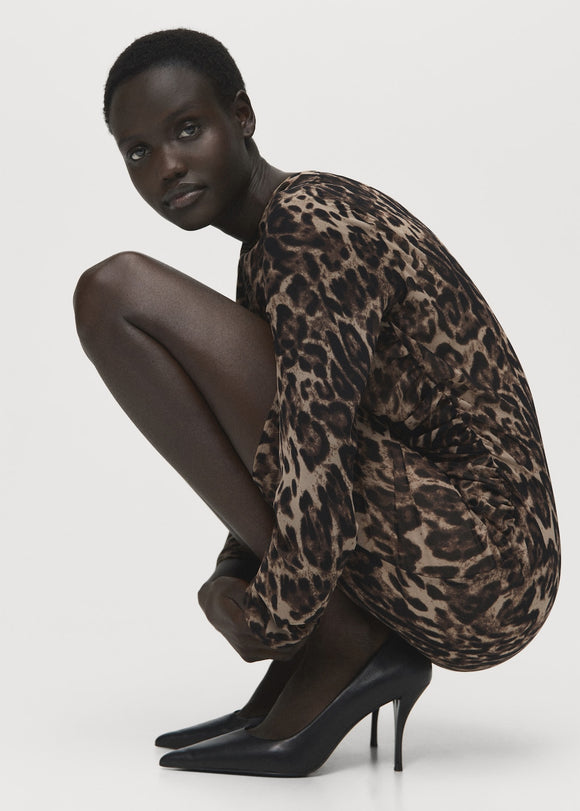 MANGO OLBIA 27081246-30 MANGO WOMEN DRESS KNEE LENGTH