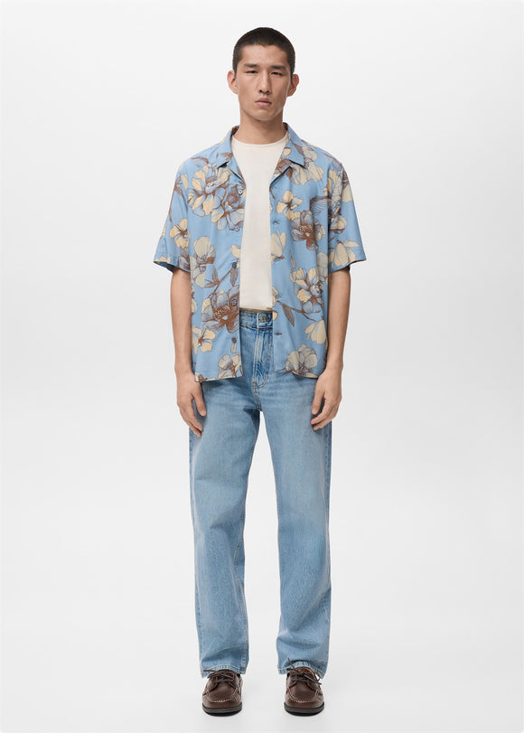 MANGO FLOR-H 27081277-50 MANGO MAN SHIRT SHORT SLEEVE