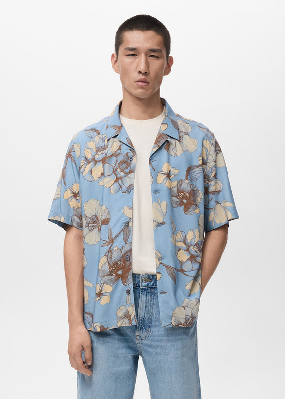 MANGO FLOR-H 27081277-50 MANGO MAN SHIRT SHORT SLEEVE