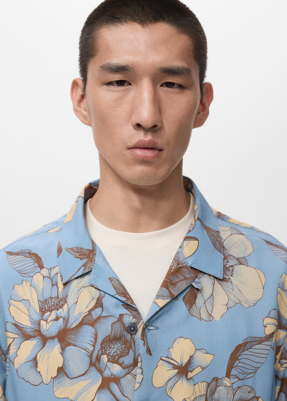 MANGO FLOR-H 27081277-50 MANGO MAN SHIRT SHORT SLEEVE