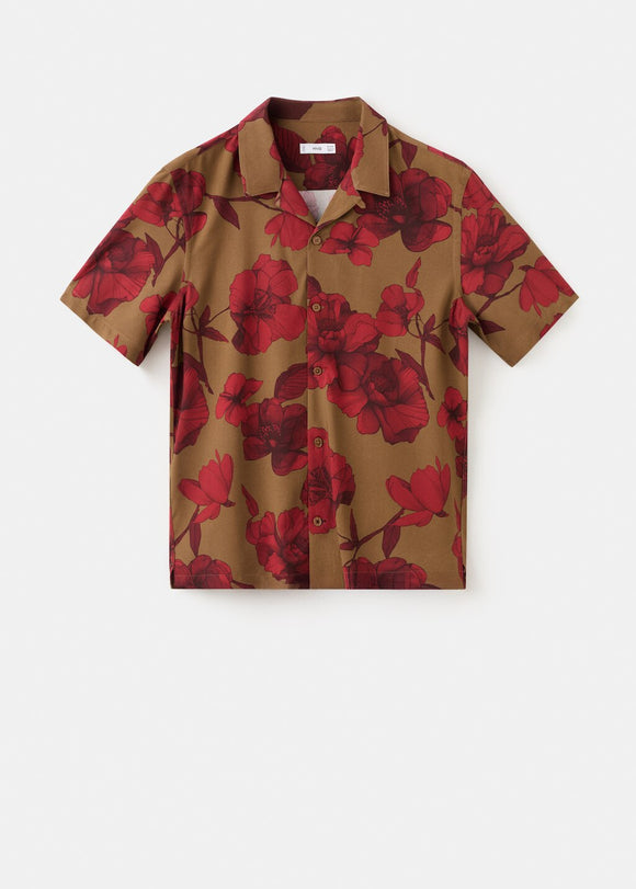 MANGO FLOR-H 27081277-70 MANGO MAN SHIRT SHORT SLEEVE