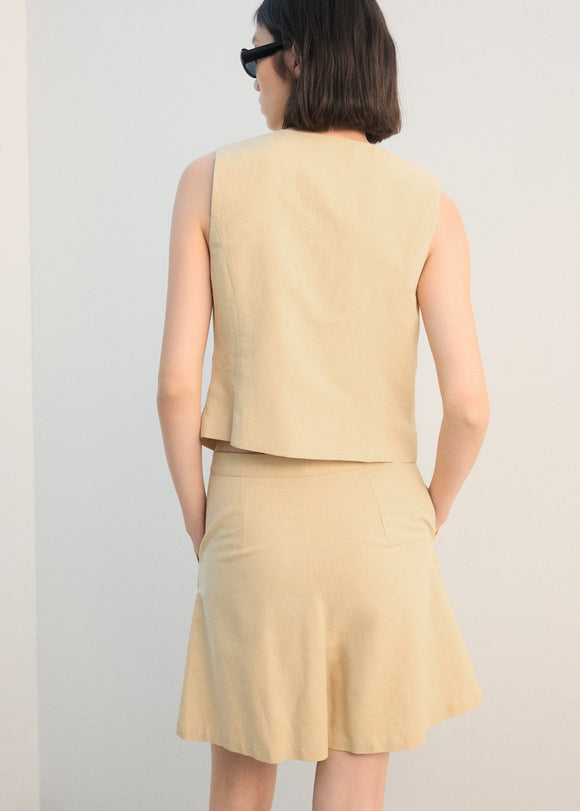 MANGO GARBANZO-H 27082537-15 MANGO WOMEN SHORT