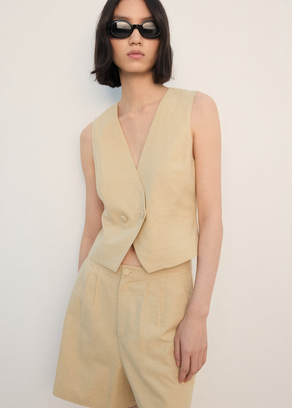 MANGO GARBANZO-H 27082537-15 MANGO WOMEN SHORT