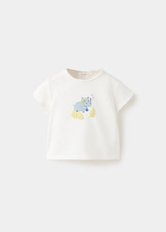 MANGO HIPO 27086714-02 MANGO KIDS NEW BORN BABY T-SHIRT SHORT SLEEVE