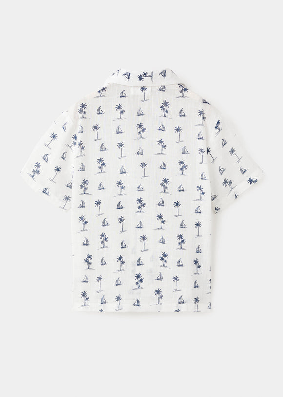 MANGO IBIZA 27086728-02 MANGO KIDS BOY SHIRT SHORT SLEEVE
