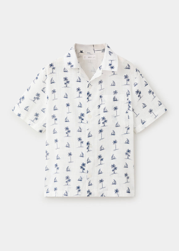 MANGO IBIZA 27086728-02 MANGO KIDS BOY SHIRT SHORT SLEEVE