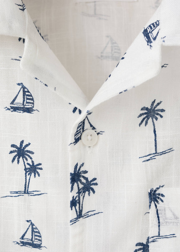 MANGO IBIZA 27086728-02 MANGO KIDS BOY SHIRT SHORT SLEEVE
