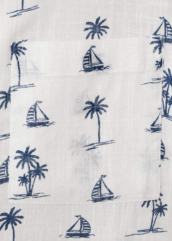 MANGO IBIZA 27086728-02 MANGO KIDS BOY SHIRT SHORT SLEEVE