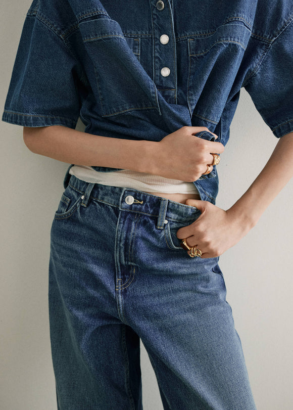 MANGO BELLE 27087148-TM MANGO WOMEN DENIM JEANS