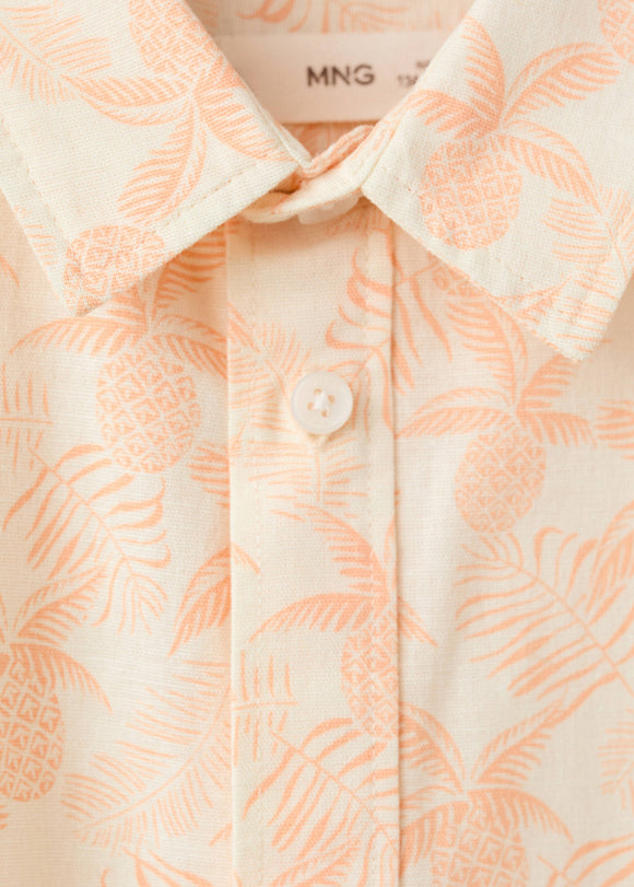 MANGO ORANGE 27087916-21 MANGO KIDS BOY SHIRT