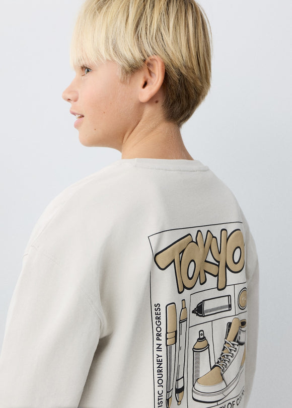 MANGO TOKYO 27093286-03 MANGO KIDS BOY T-SHIRT LONG SLEEVE