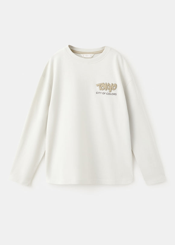 MANGO TOKYO 27093286-03 MANGO KIDS BOY T-SHIRT LONG SLEEVE