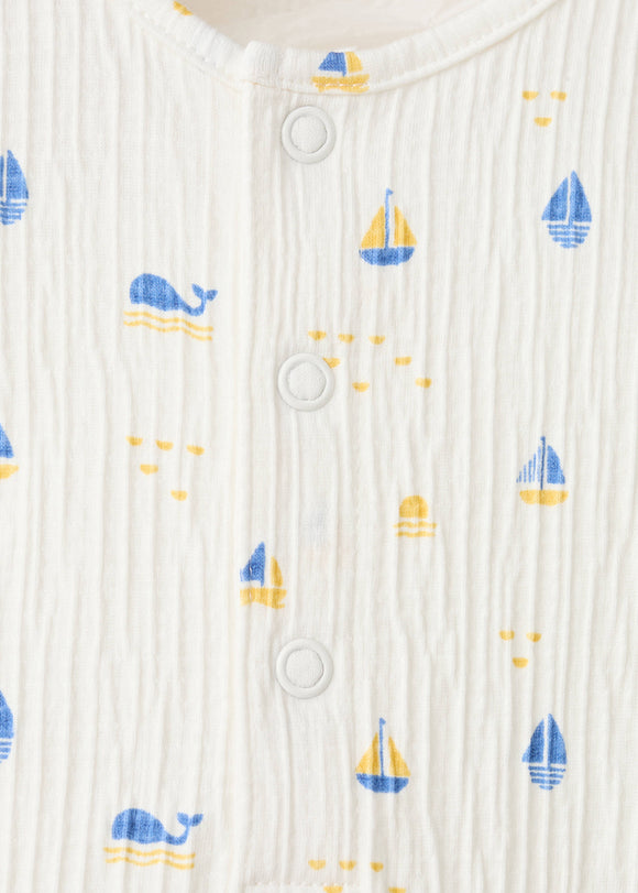 MANGO BOAT 27096714-02 MANGO KIDS NEW BORN BABY PIJAMA