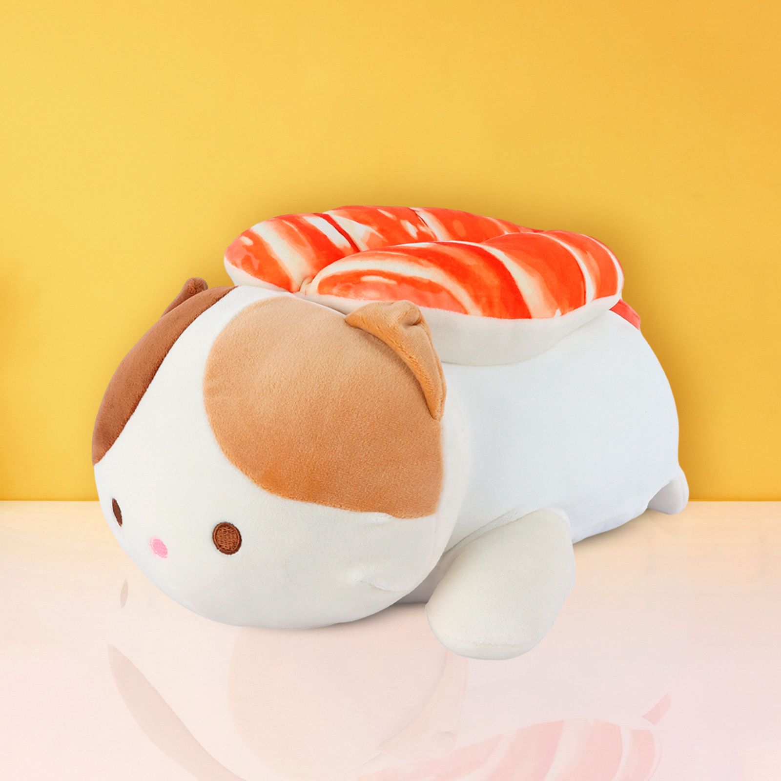 MINISO MINI FAMILY COLLECTION 12IN. SUSHI PLUSH TOY(SHRIMP CAT) 2016414011103 REGULAR PLUSH