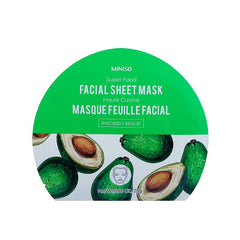 MINISO SUPER FOOD FACIAL SHEET MASK(AVOCADO) 2014143910100 FACIAL MASK SHEET