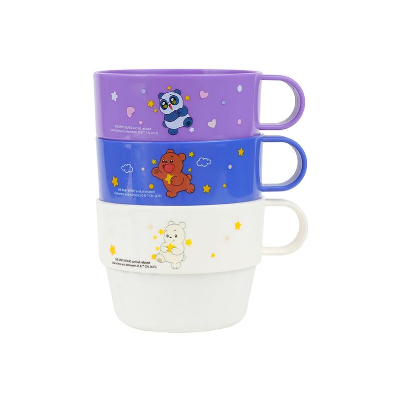 MINISO WE BABY BEARS COLLECTION PLASTIC CUPS ( 3 PCS ) 2015036310106 LIFE DEPARTMENT