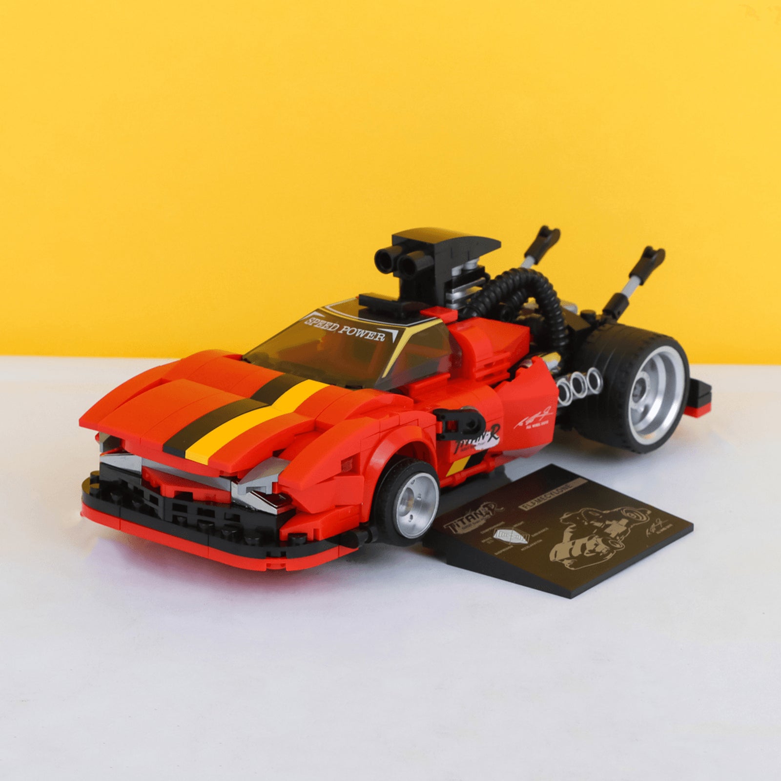 MINISO CAR MODEL SERIES HOT-SALES CAR BUILDING BLOCKS ( FLAME TORNADO, 407 PCS ) 2014267010106 TOY SERIES