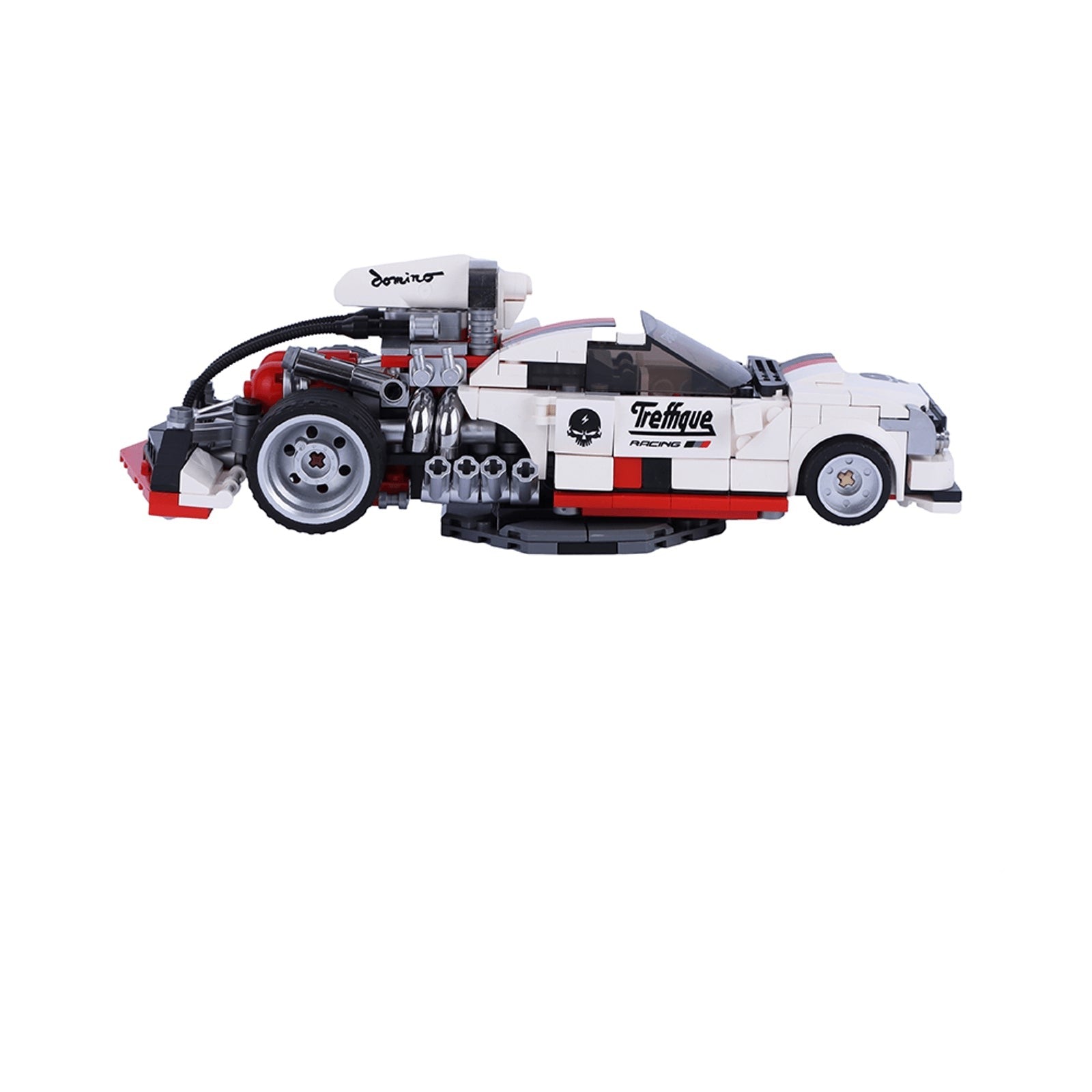 MINISO CAR MODEL SERIES HOT-SALES CAR BUILDING BLOCKS ( WHITE LIGHTNING, 436 PCS ) 2014267012100 TOY SERIES