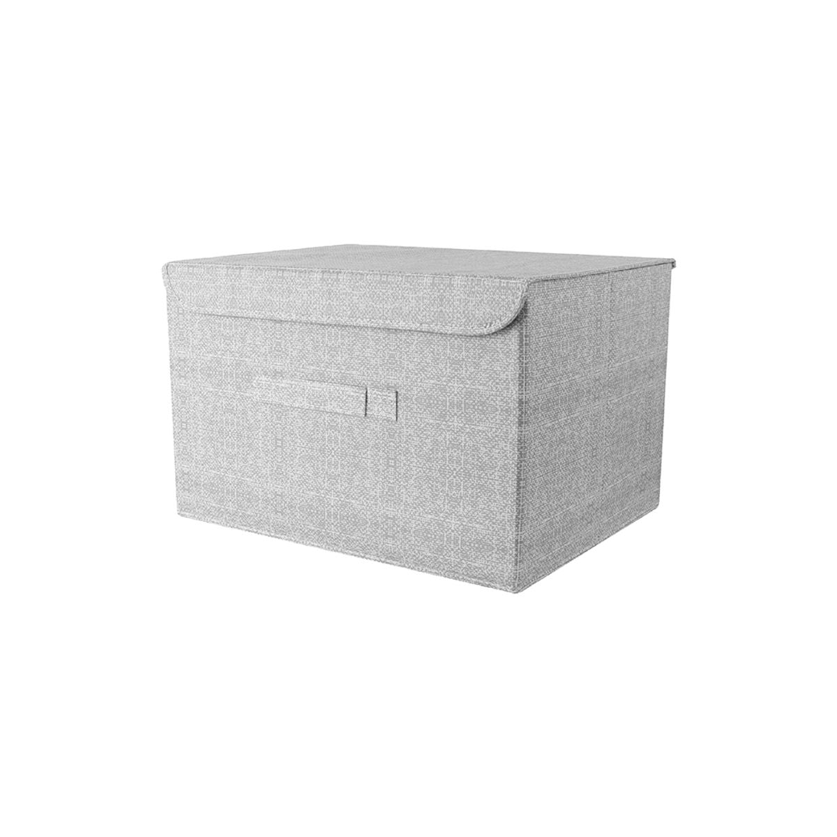 MINISO GRAY SERIES STORAGE BOX WITH LID ( L ) 2014249010100 FABRIC ORGANIZER