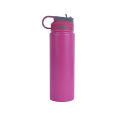 MINISO SOLID COLOR STAINLESS STEEL BOTTLE WITH HANDLE AND STRAW LID ( 900ML ) ( PINK ) 2015040914109 LIFE DEPARTMENT