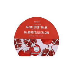 MINISO SUPER FOOD FACIAL SHEET MASK(POMEGRANATE) 2014143911107 FACIAL MASK SHEET