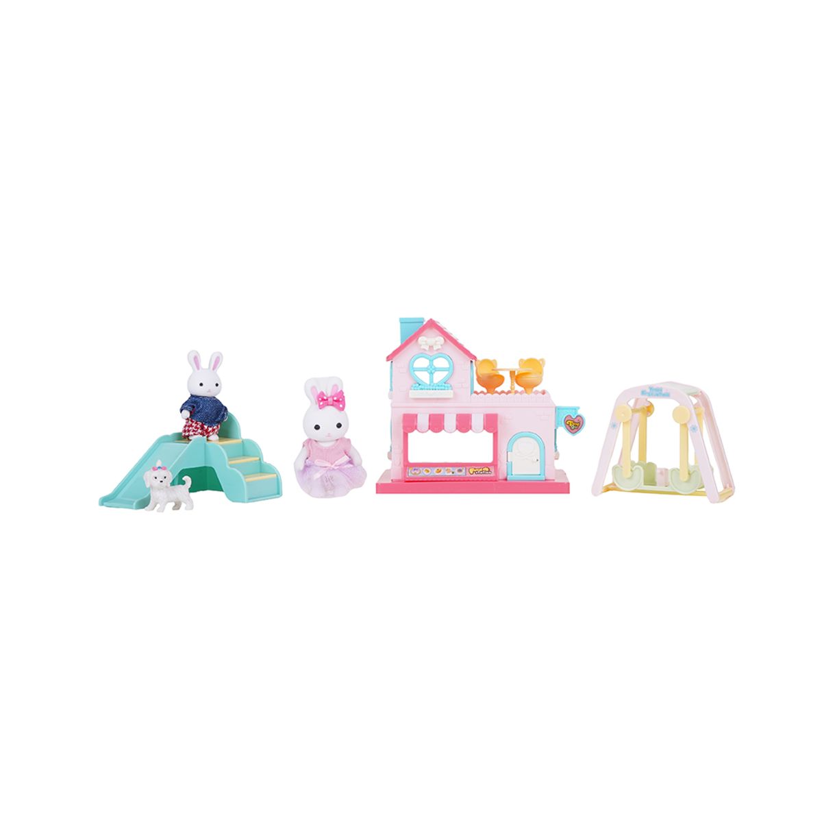 MINISO ROLE PLAY SERIES BUNNY VILLA BIG SET 2016815410109 PLASTIC TOYS