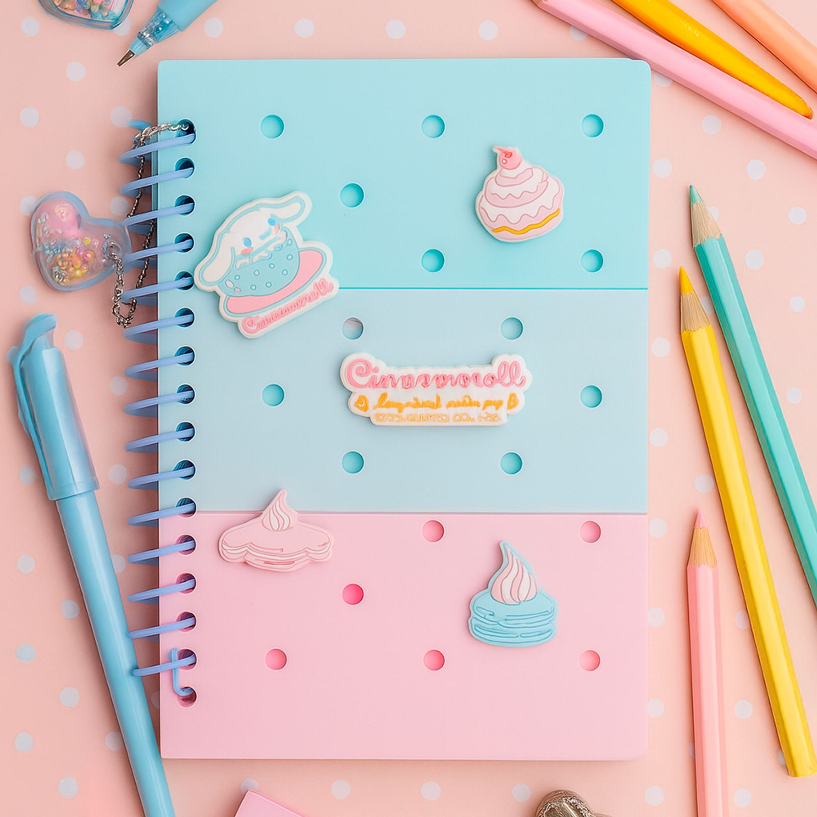 MINISO CINNAMOROLL 80-SHEET HOLES BOOK 2020902010103 WIREBOUND BOOK