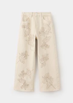 MANGO FLOR 37002920-05 MANGO KIDS GIRL JEANS